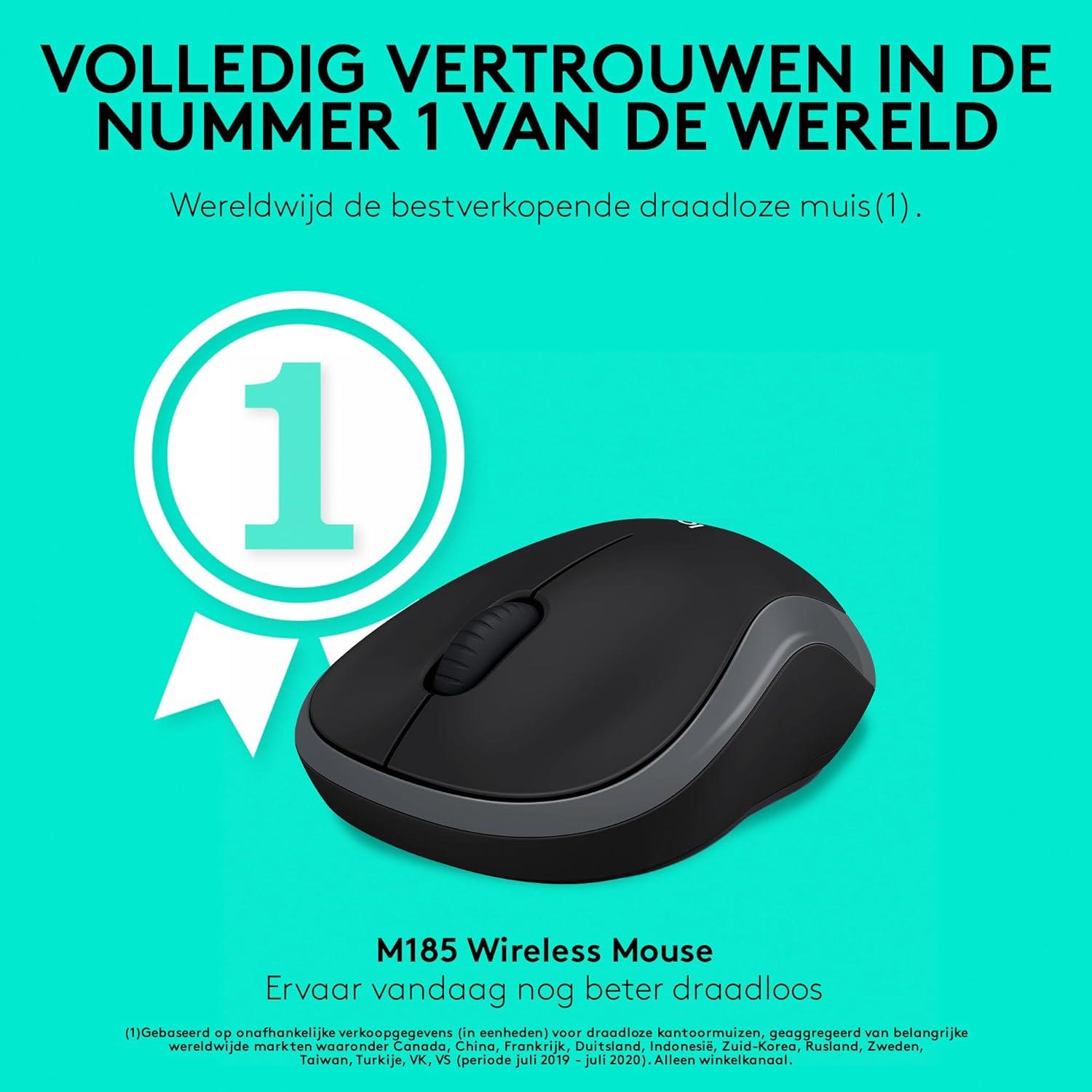 Logitech M185 910-002235 Gri Optik Kablosuz Mouse