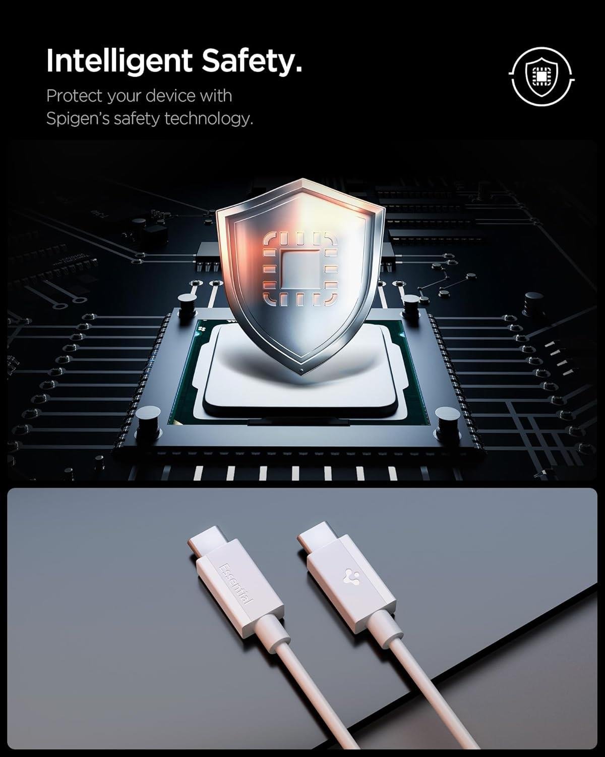USB-C to USB-C 2 Metre Kablo 60W Güç/PPS 2.0 Super Hızlı Şarj/480 Mbps Type-C White