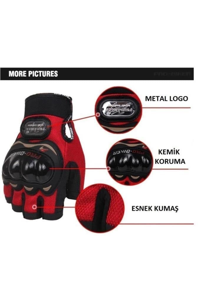 PRO BIKER DARBELİ YARIM PARMAK BEDENLİ