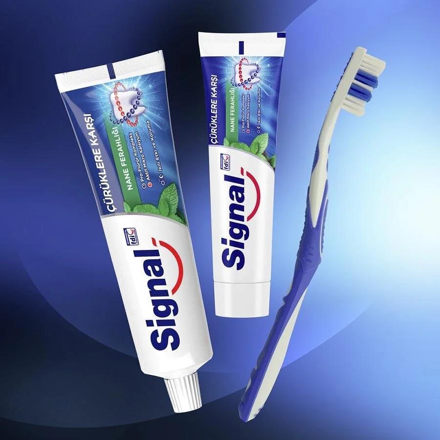 Signal Çürüklere Karşı Diş Macunu Nane Ferahlığı 100ML Signal Diş Macunu