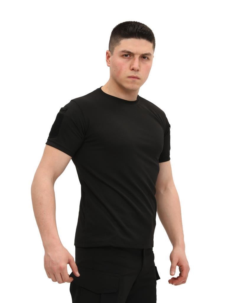 Single Sword Bisiklet Yaka Kısa Kol Taktik T-shirt