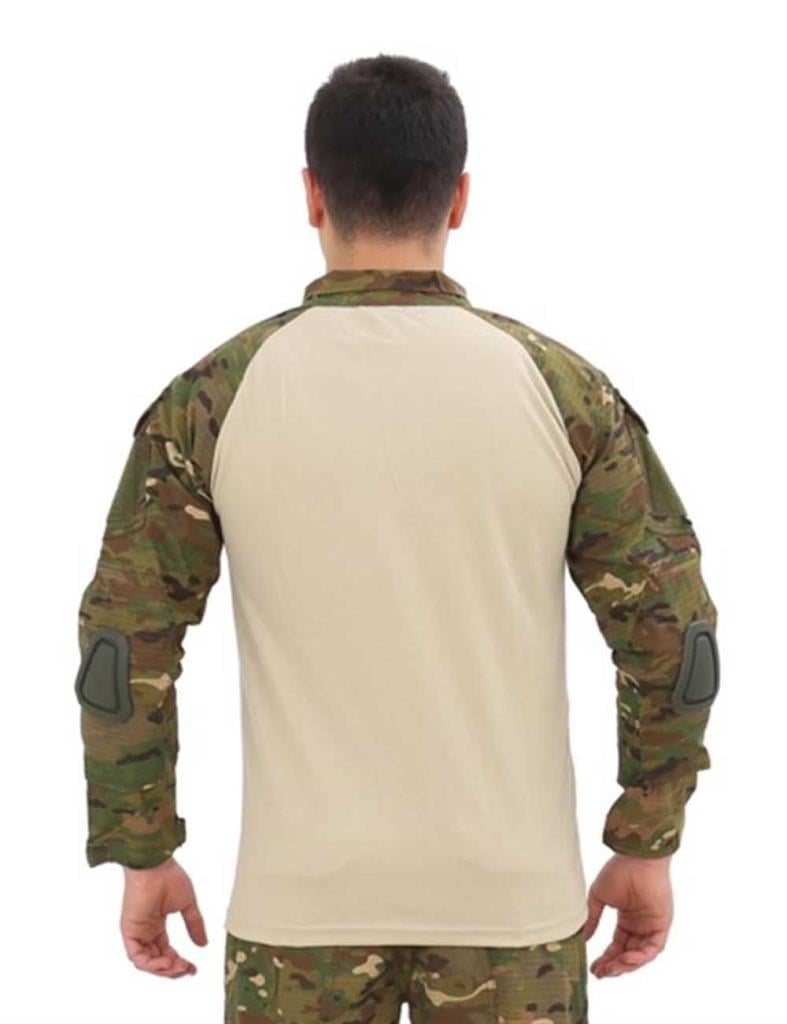 Single Sword Dirsek Detaylı Polo Yaka Kadın&Erkek Combat T-shirt