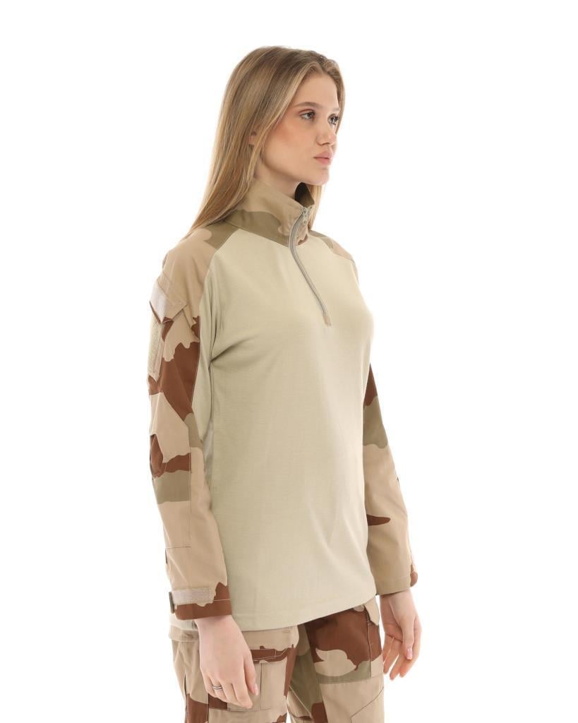 Single Sword Dirsek Detaylı Polo Yaka Kadın&Erkek Combat T-shirt