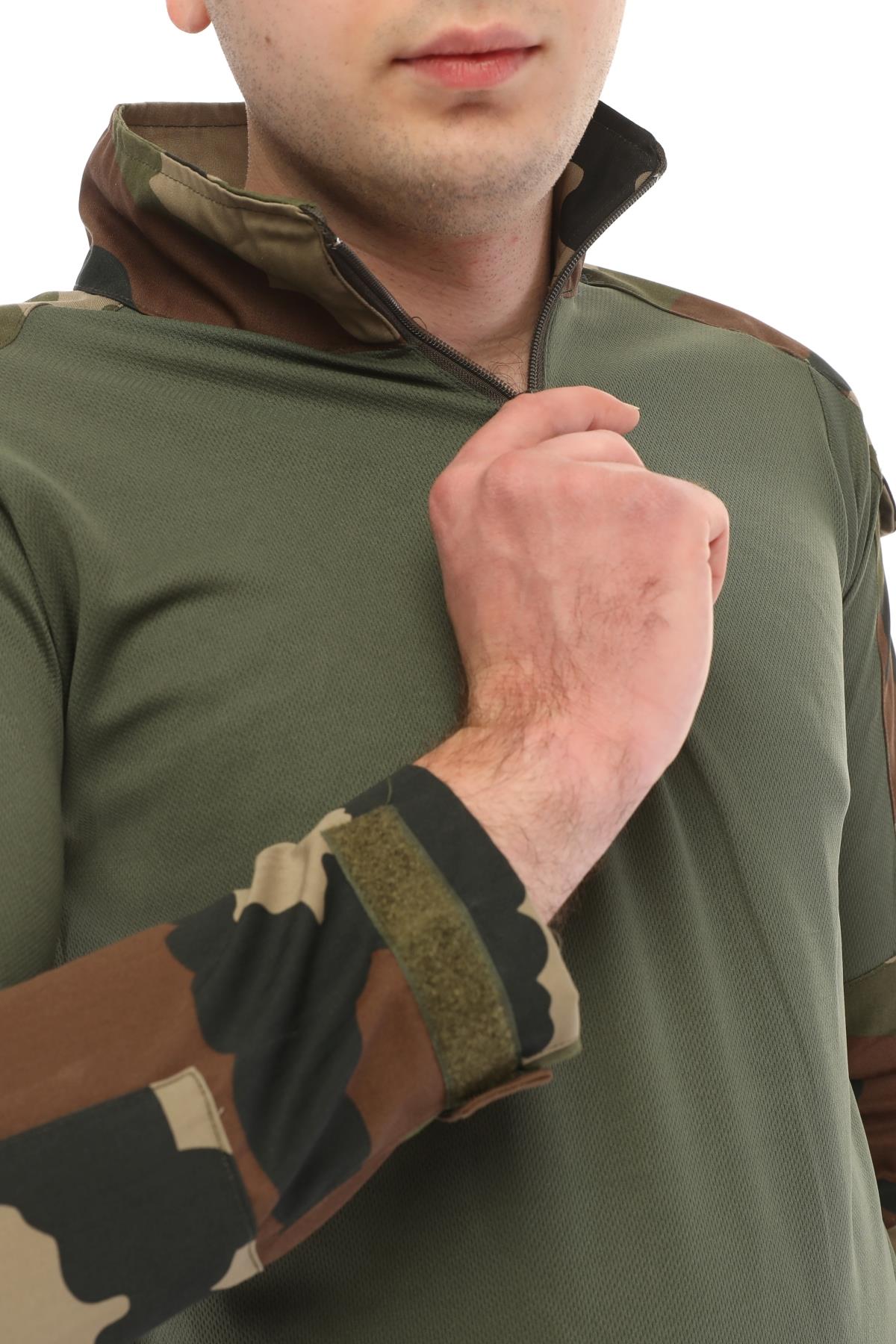 Single Sword Dirsek Detaylı Polo Yaka Kadın&Erkek Combat T-shirt