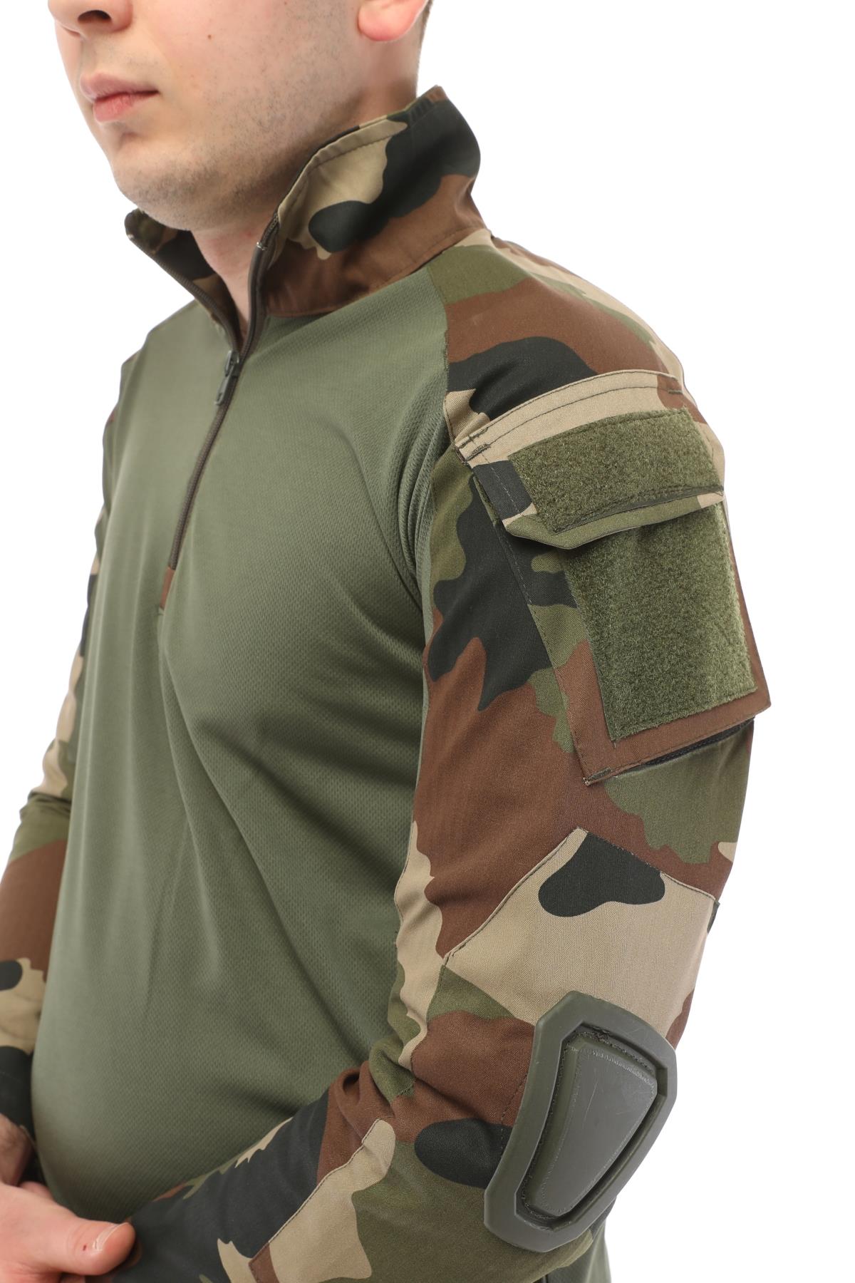 Single Sword Dirsek Detaylı Polo Yaka Kadın&Erkek Combat T-shirt