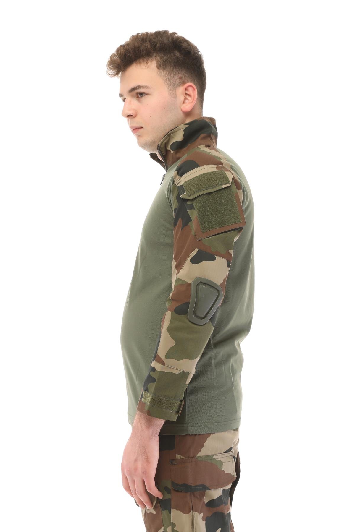 Single Sword Dirsek Detaylı Polo Yaka Kadın&Erkek Combat T-shirt