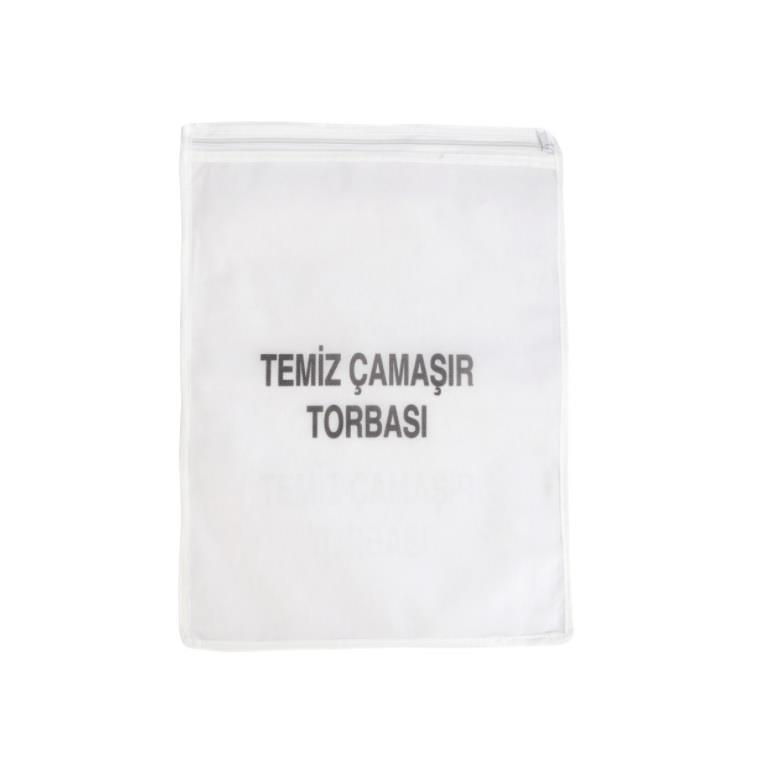 Single Sword Fermuarlı Bedelli & Acemi Asker Temiz Çamaşır Torbası, Beyaz