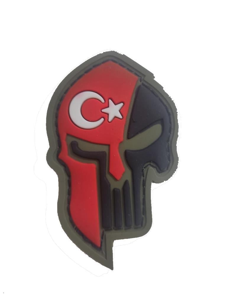 Single Sword Kuru Kafa Plastik Patch - Peç