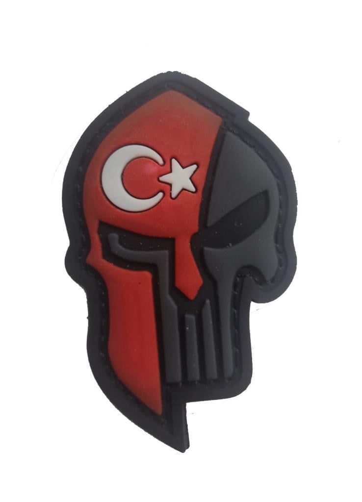 Single Sword Kuru Kafa Plastik Patch - Peç