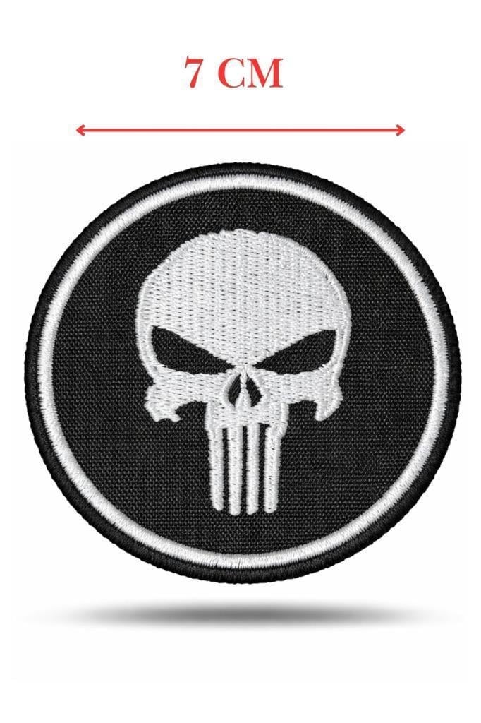 Single Sword Kurukafa Nakış Patch - Nakış Arma Peç