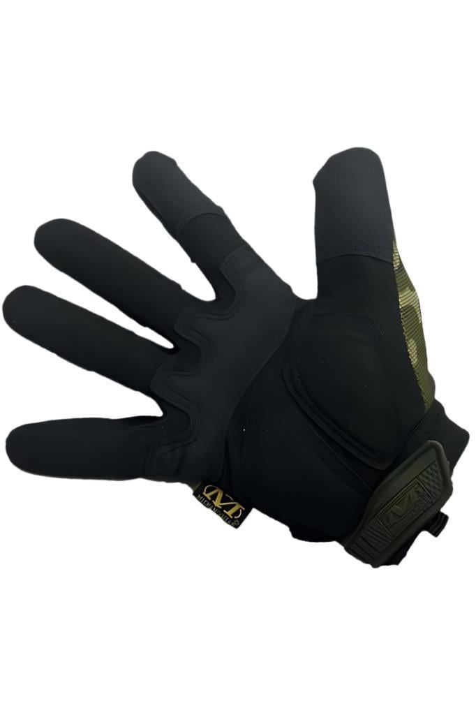 Single Sword Mechanix Tam Parmak Taktik Eldiven, Darbe Emici İş Eldiveni, Dokunmatik Özellikli Motosiklet&Spor Eldiveni, Unisex 