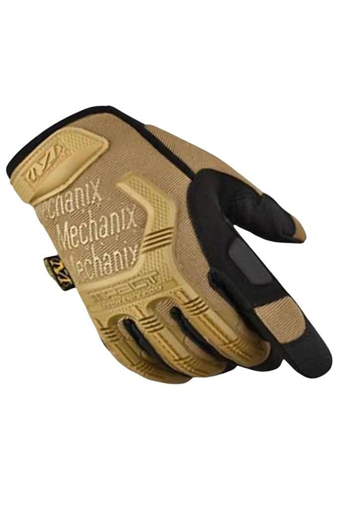 Single Sword Mechanix Tam Parmak Taktik Eldiven, Darbe Emici İş Eldiveni, Dokunmatik Özellikli Motosiklet&Spor Eldiveni, Unisex 