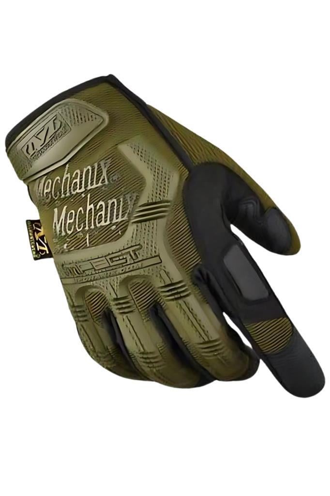 Single Sword Mechanix Tam Parmak Taktik Eldiven, Darbe Emici İş Eldiveni, Dokunmatik Özellikli Motosiklet&Spor Eldiveni, Unisex 