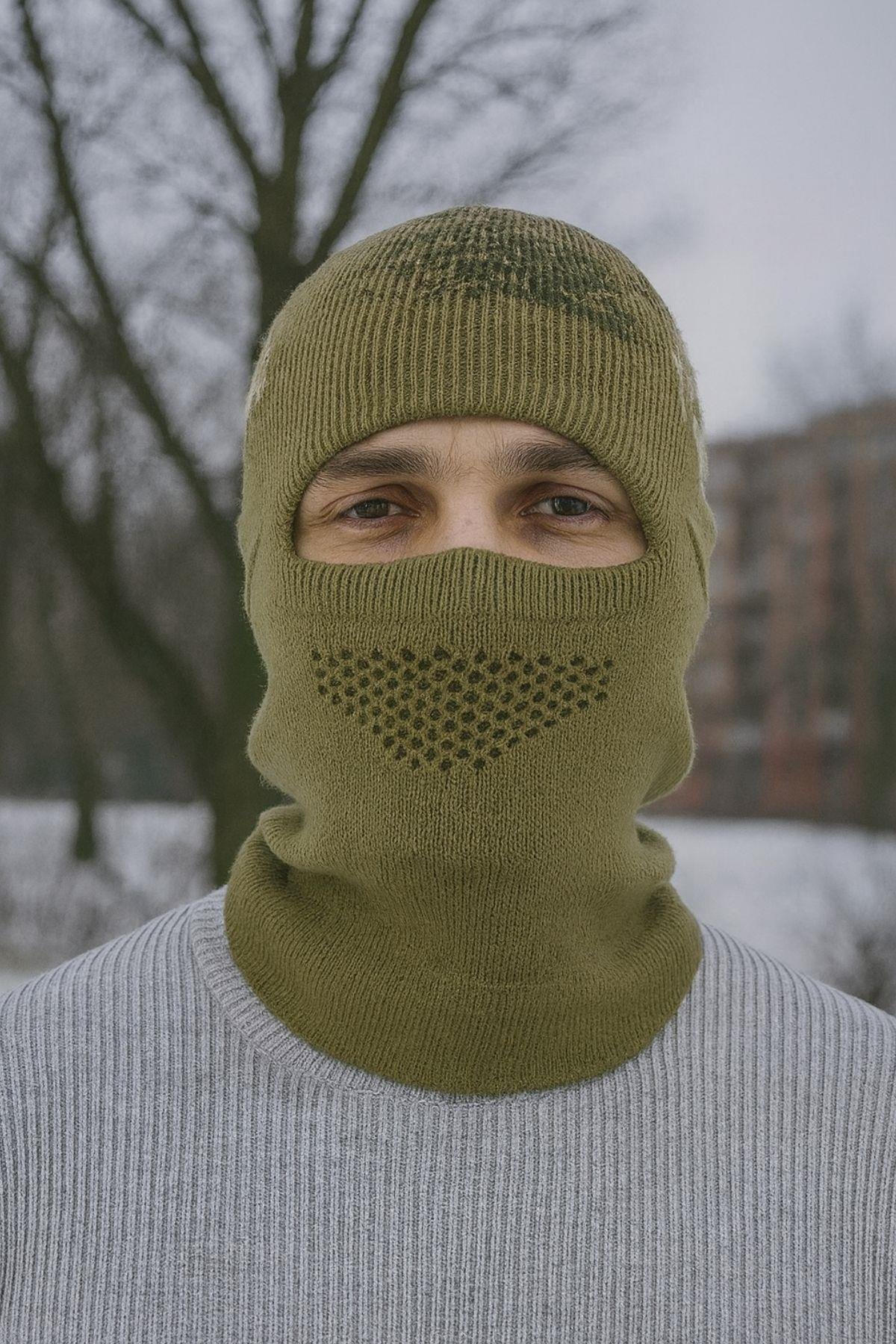 Single Sword Motorcu Modüler Kar Maskesi,Erkek&Kadın Bere,Balaklava