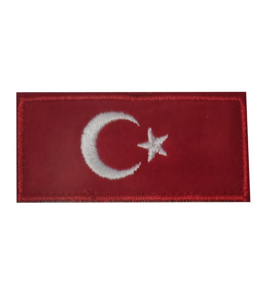 Single Sword Nakış Bayrak Patch - Peç 7 Cm X 3,5Cm