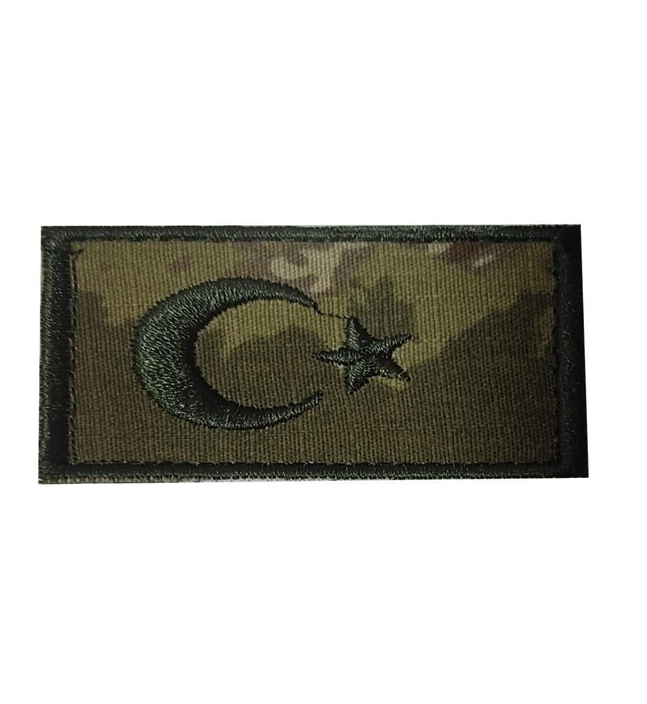 Single Sword Nakış Bayrak Patch - Peç 7 Cm X 3,5Cm