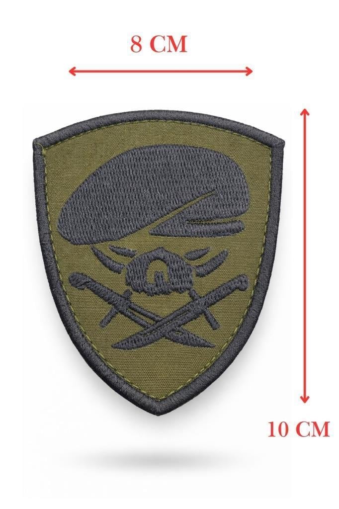 Single Sword Nakış Patch - Büyük Boy Bere-Bıçak Peç