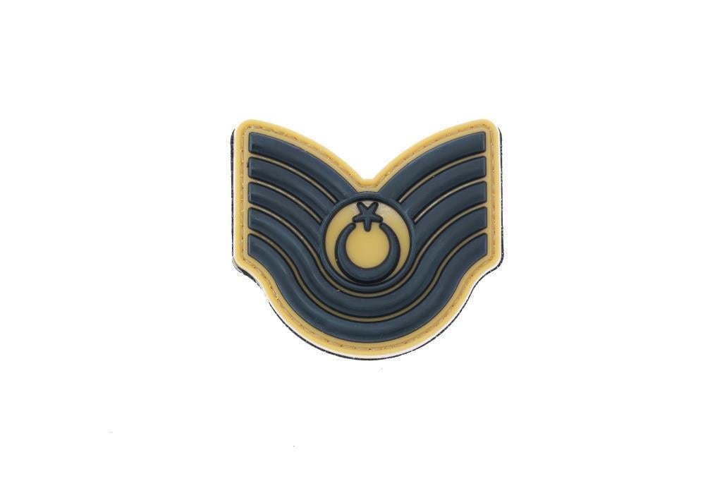 Single Sword Plastik Patch (Peç) Astsubay Rütbe