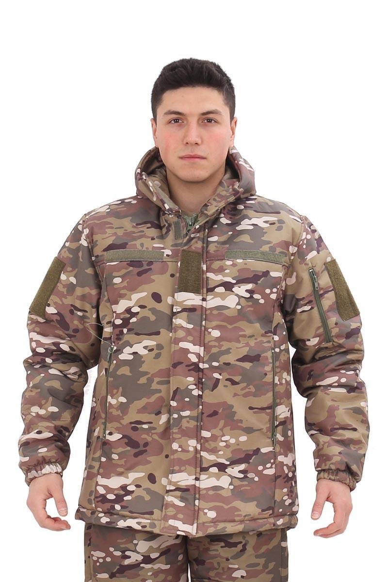 Single Sword Su ve Rüzgâr Geçirmez Softshell Erkek Kışlık Parka (Kapüşonlu) 
