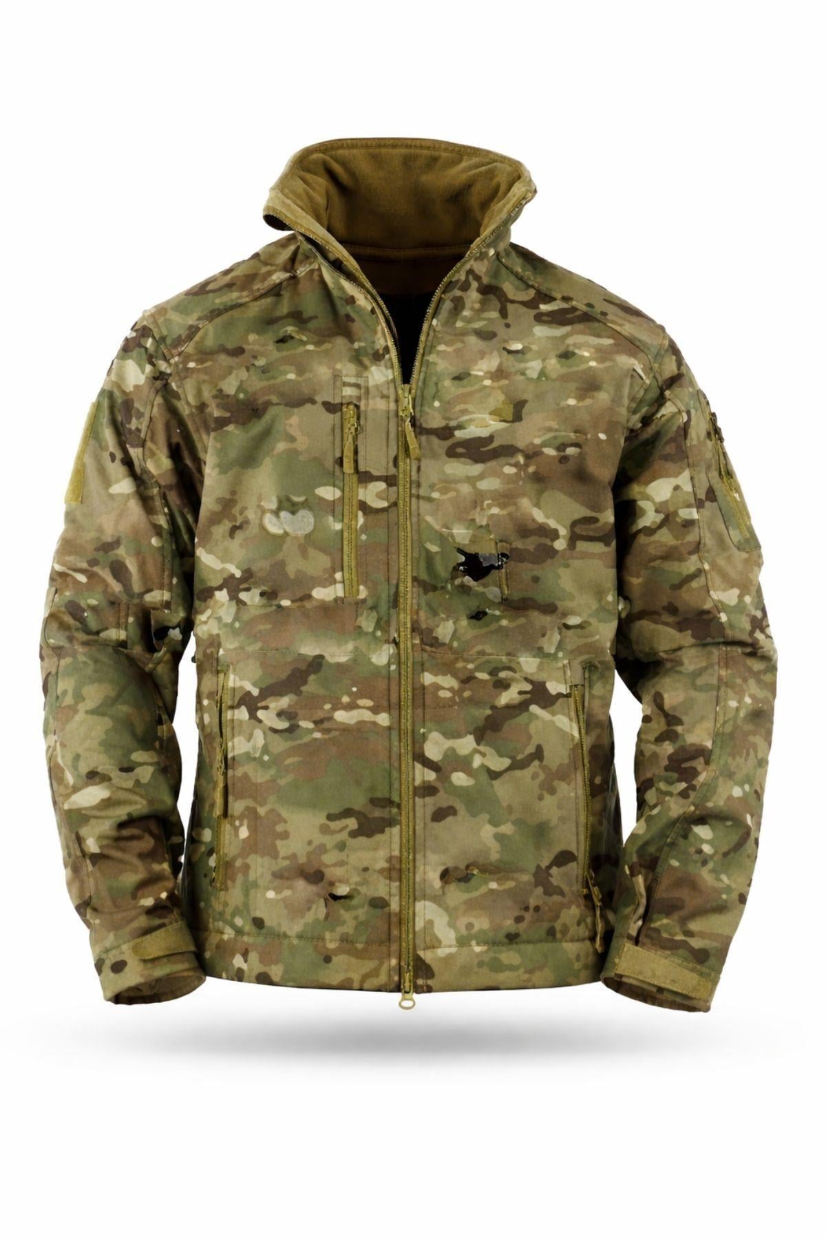 Single Sword Su&Rüzgar Geçirmez Outdoor Softshell Kışlık Erkek Mont (Kapüşonlu)