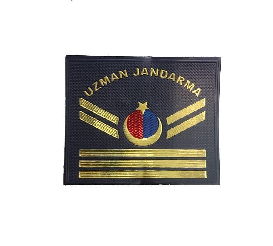 Single Sword Uzman Jandarma Yazılı Asayiş Plastik Rütbe