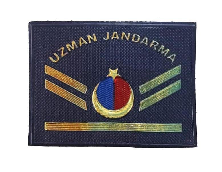 Single Sword Uzman Jandarma Yazılı Asayiş Plastik Rütbe