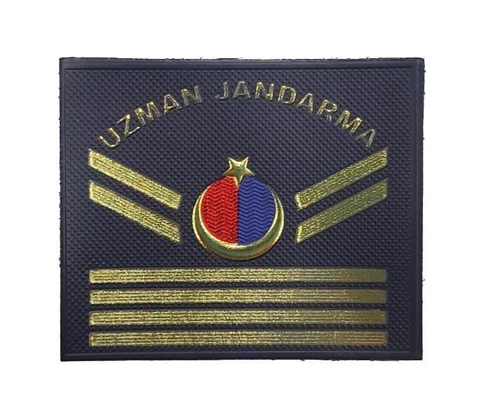 Single Sword Uzman Jandarma Yazılı Asayiş Plastik Rütbe