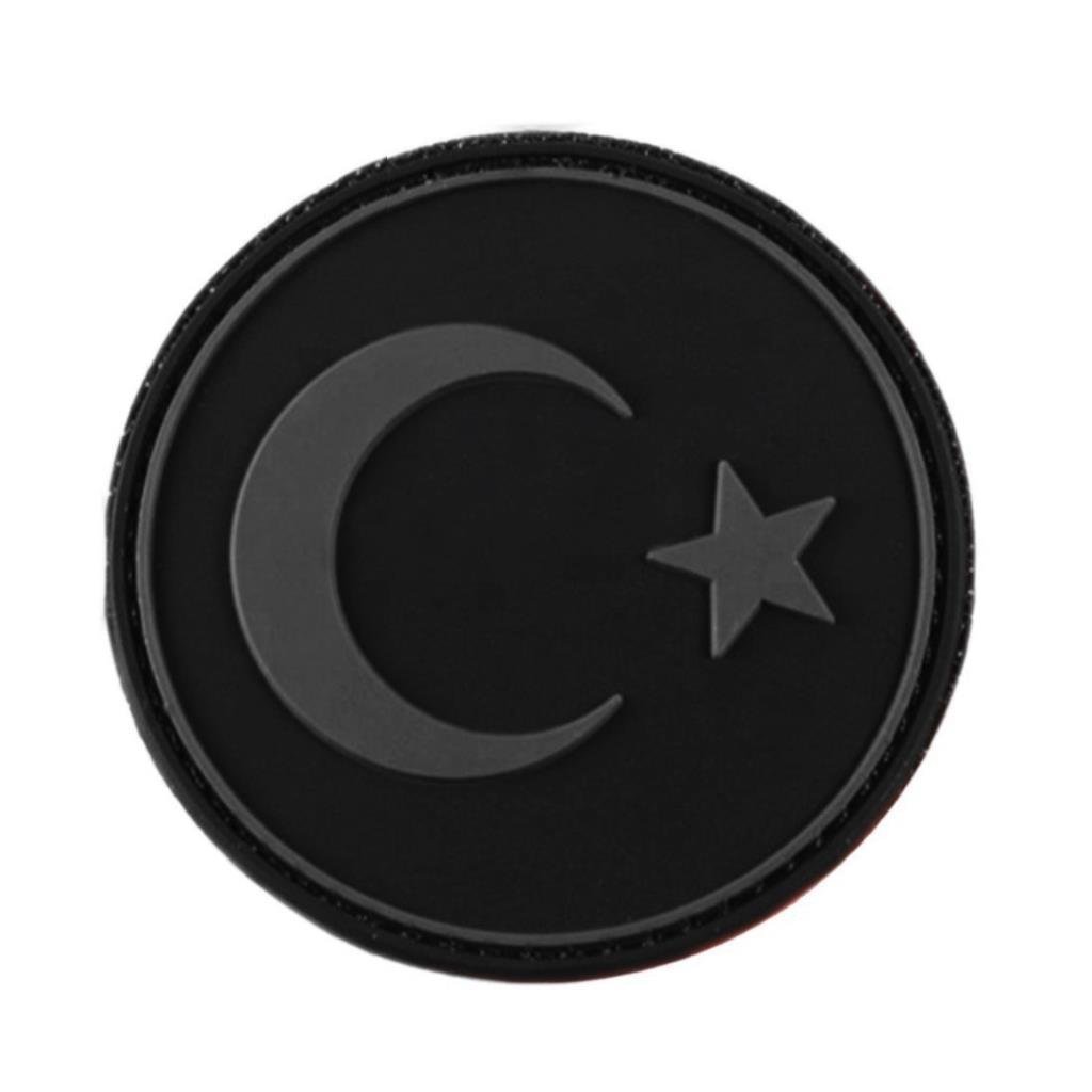 Single Sword Yuvarlak BAYRAK Plastik Patch - Peç