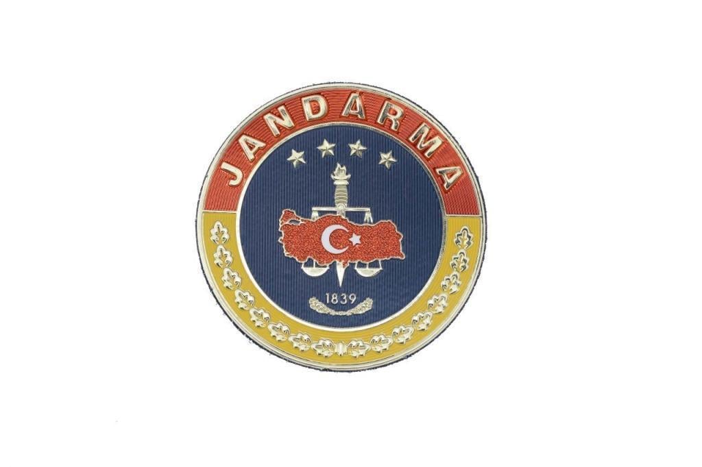 Single Sword Yuvarlak Plastik Jandarma Arması
