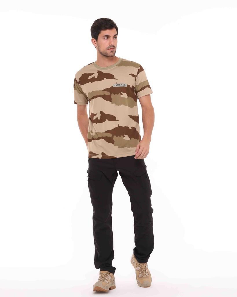 Yakasız Kısa Kol Erkek T-Shirt Jambaar