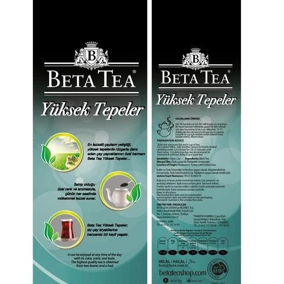 Beta Yüksek Tepeler Türk Çay 500 GR