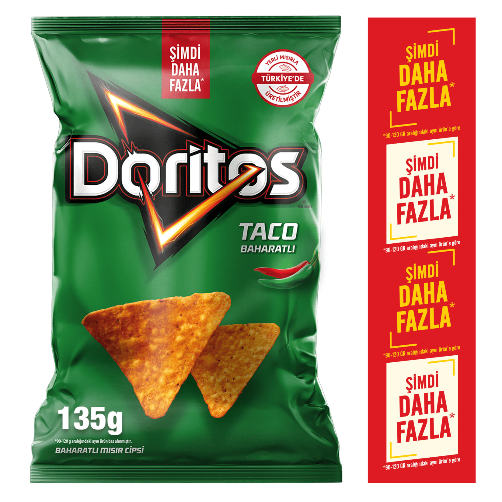 Doritos Taco Baharatlı Mısır Cipsi Süper Boy 135 G