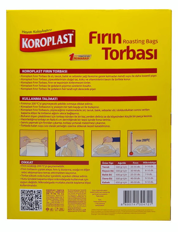 Koroplast Fırın Torbası
