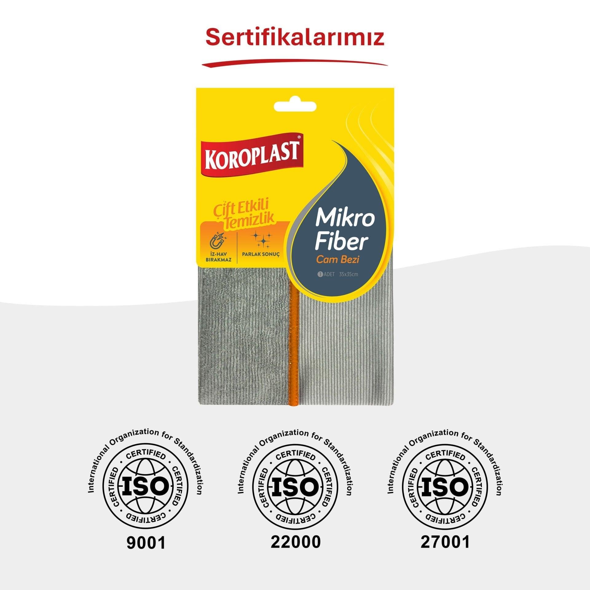 Koroplast Mikrofiber Cam Bezi
