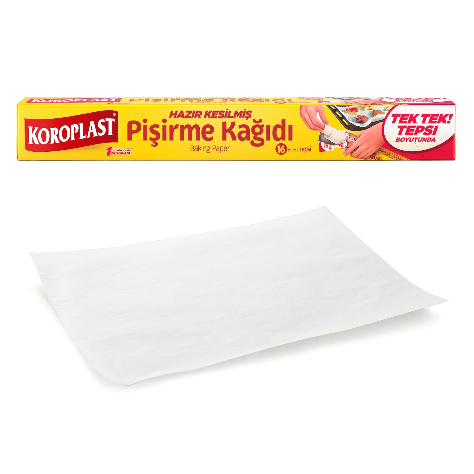 Koroplast Pişirme Kağıdı Hazır Kesilmiş 16'lı