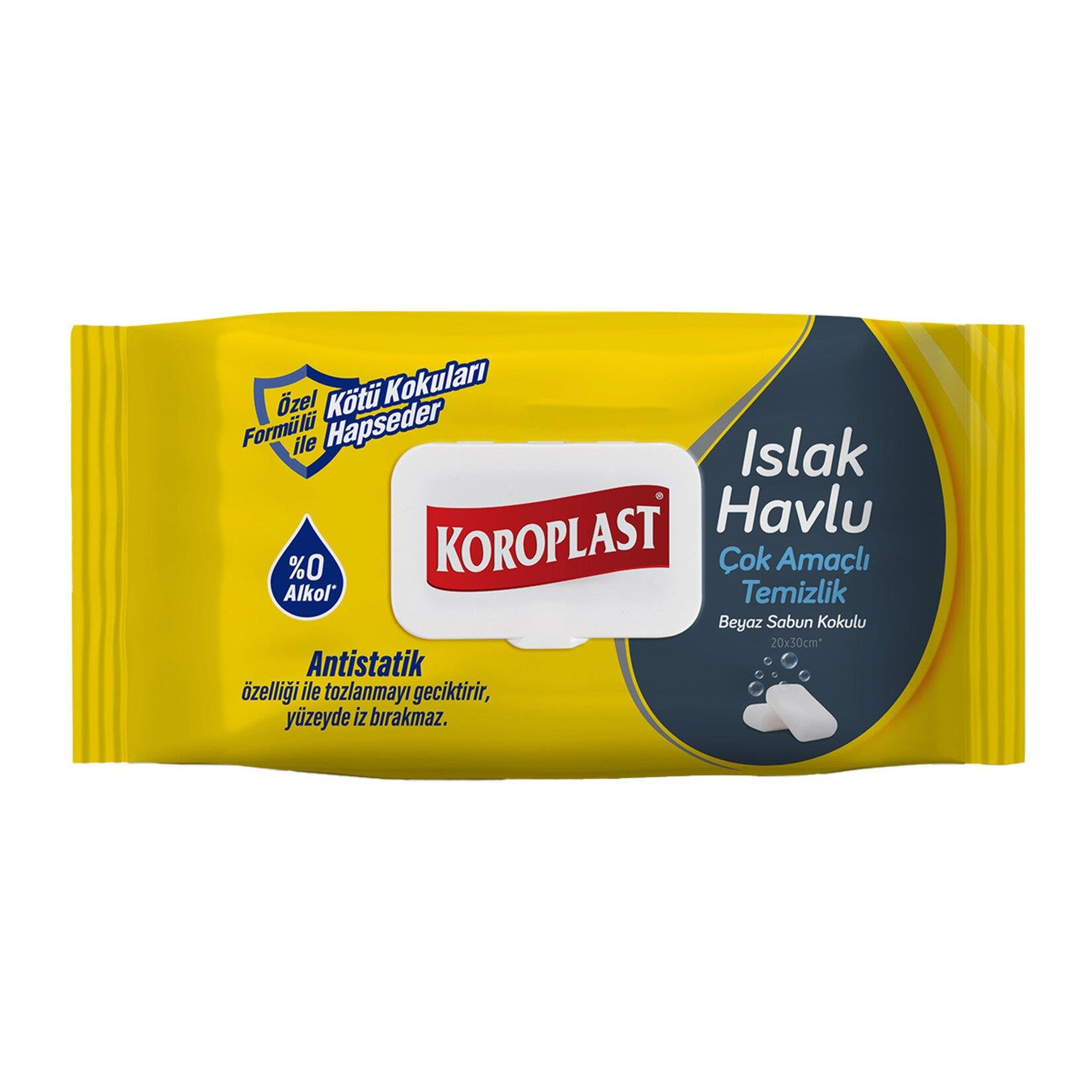 Koroplast Yüzey Temizlik Havlusu Beyaz Sabun 100'lü