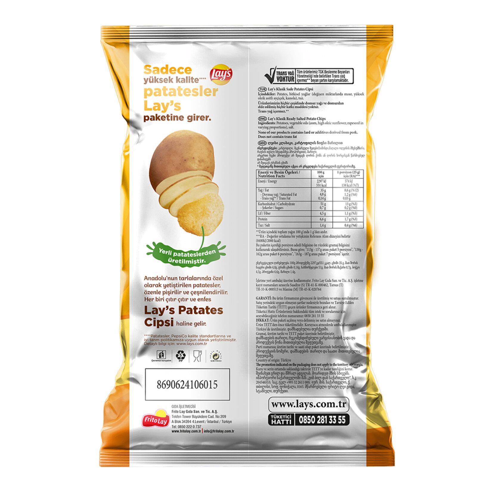 Lay's Klasik Parti Boy 160 G