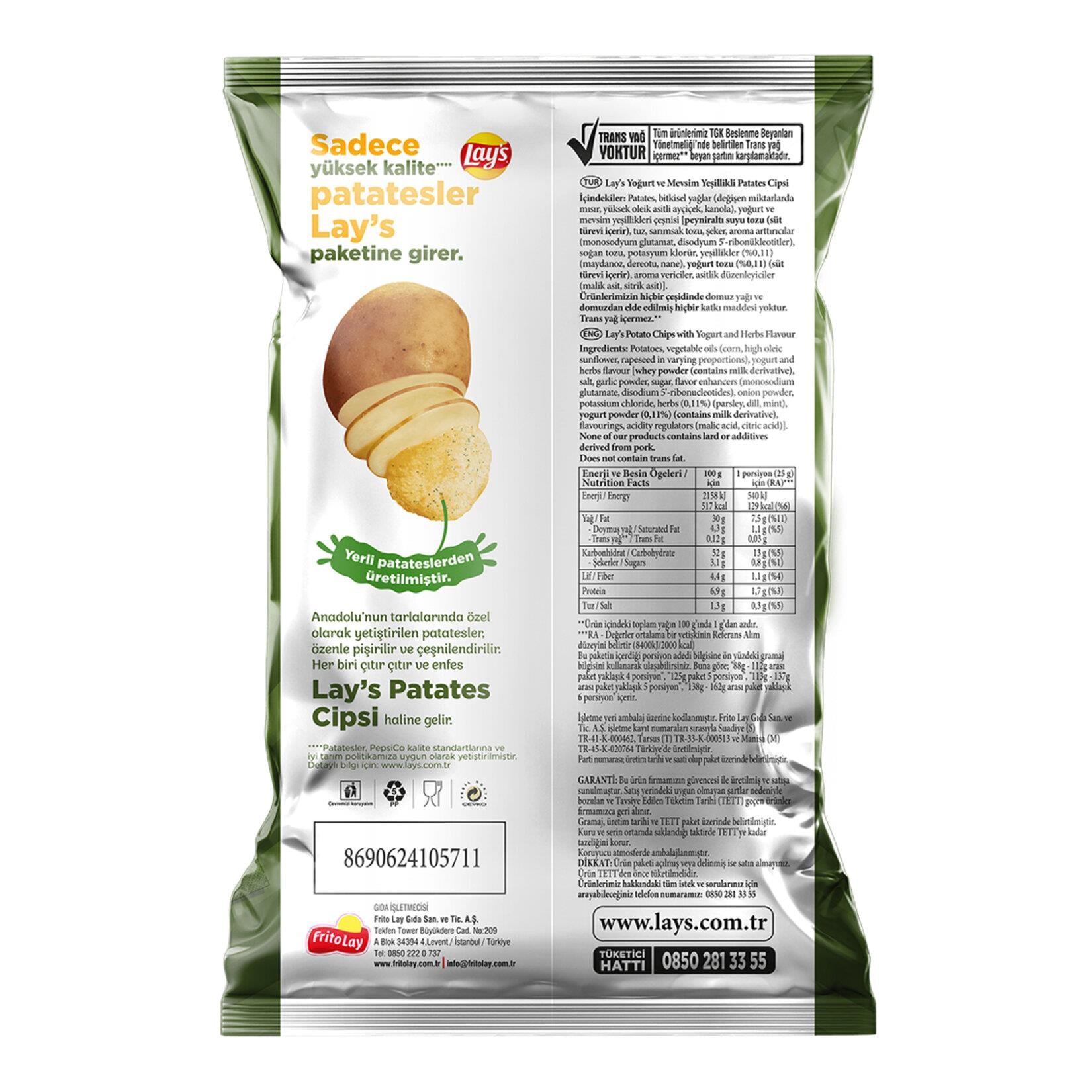 Lay's Yoğurt & Mevsim Yeşillikleri Süper Boy