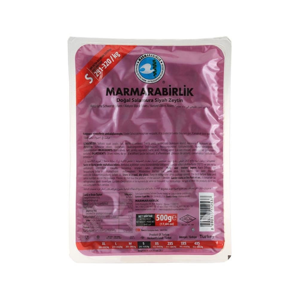 MARMARABİRLiK SİYAH ZEYTİN HUSUSİ S/291-320 500 GR