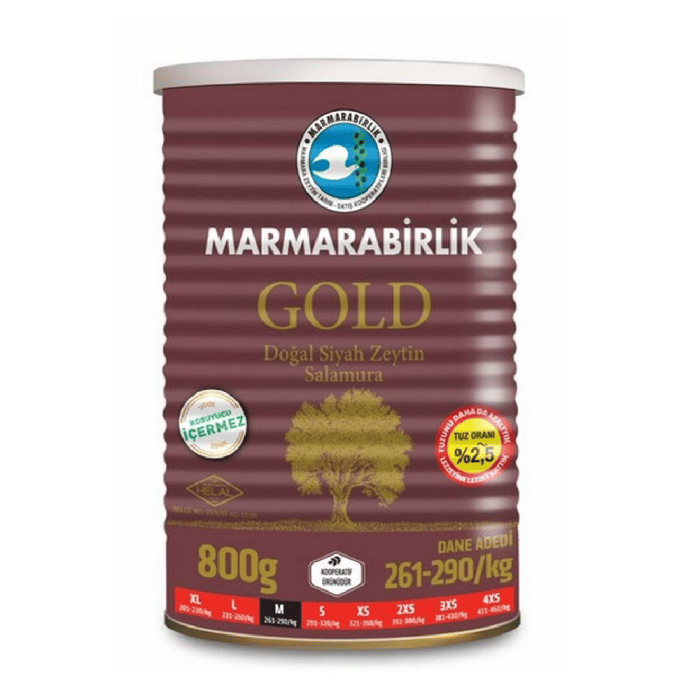 MARMARABİRLİK TENEKE GOLD SÜPER ZEYTİN 261/290 M