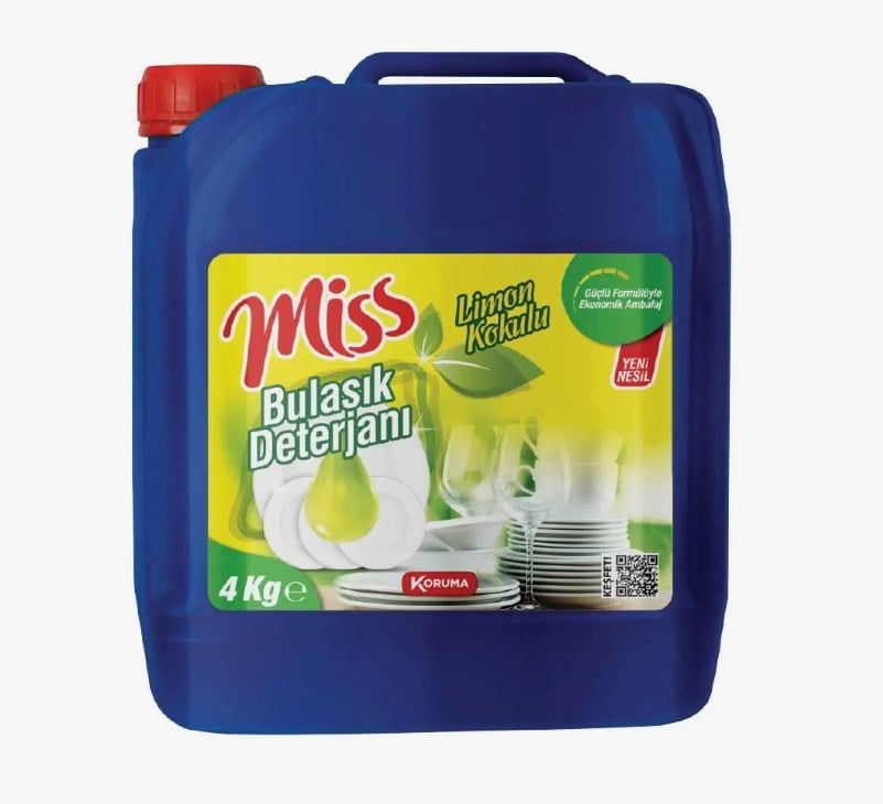 MİSS BULAŞIK DETERJANI LİMON 4 LT