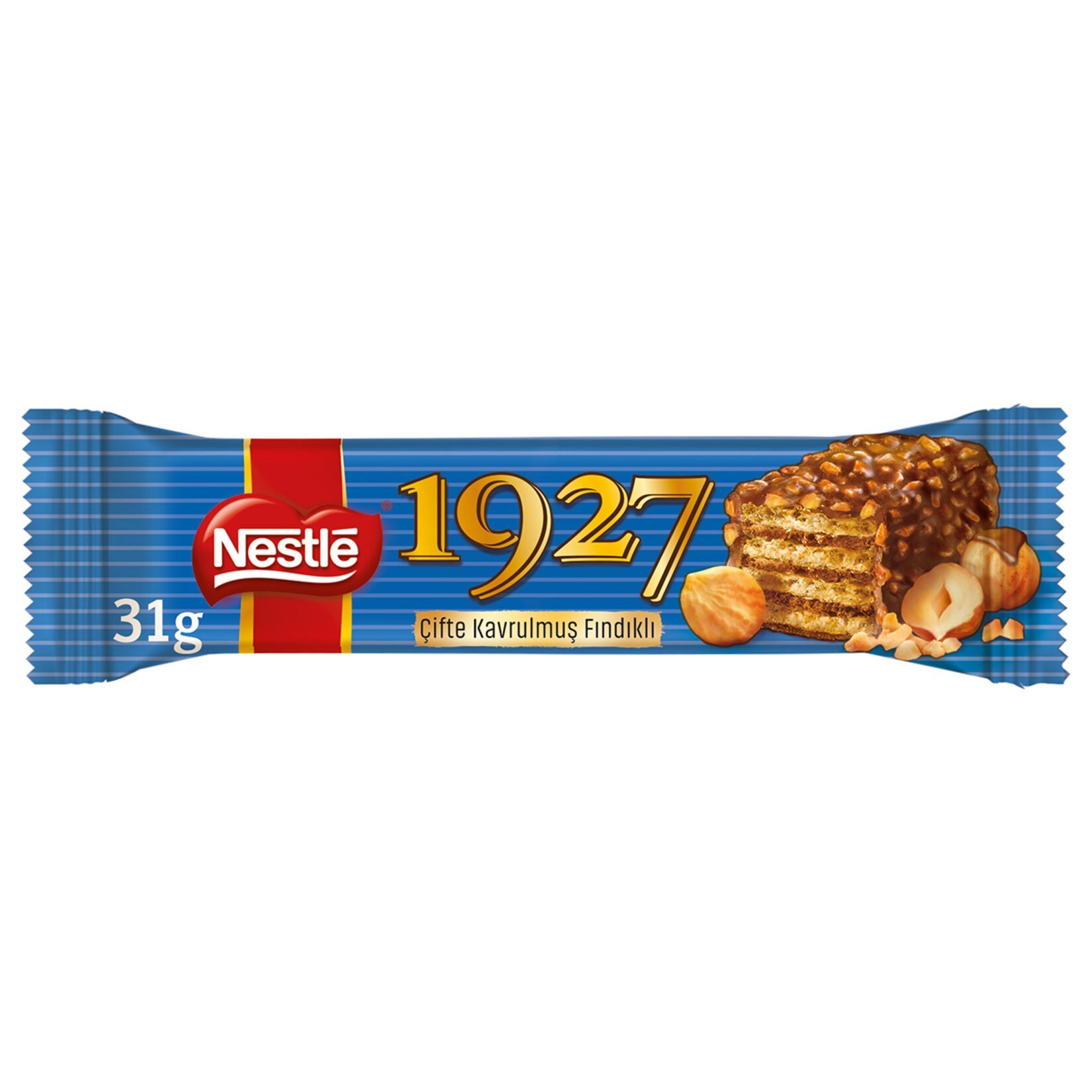 NESTLE 1927 ÇİFTTE KAVRULMUŞ FINDIKLI SÜTLÜ GOFRET 28 GR
