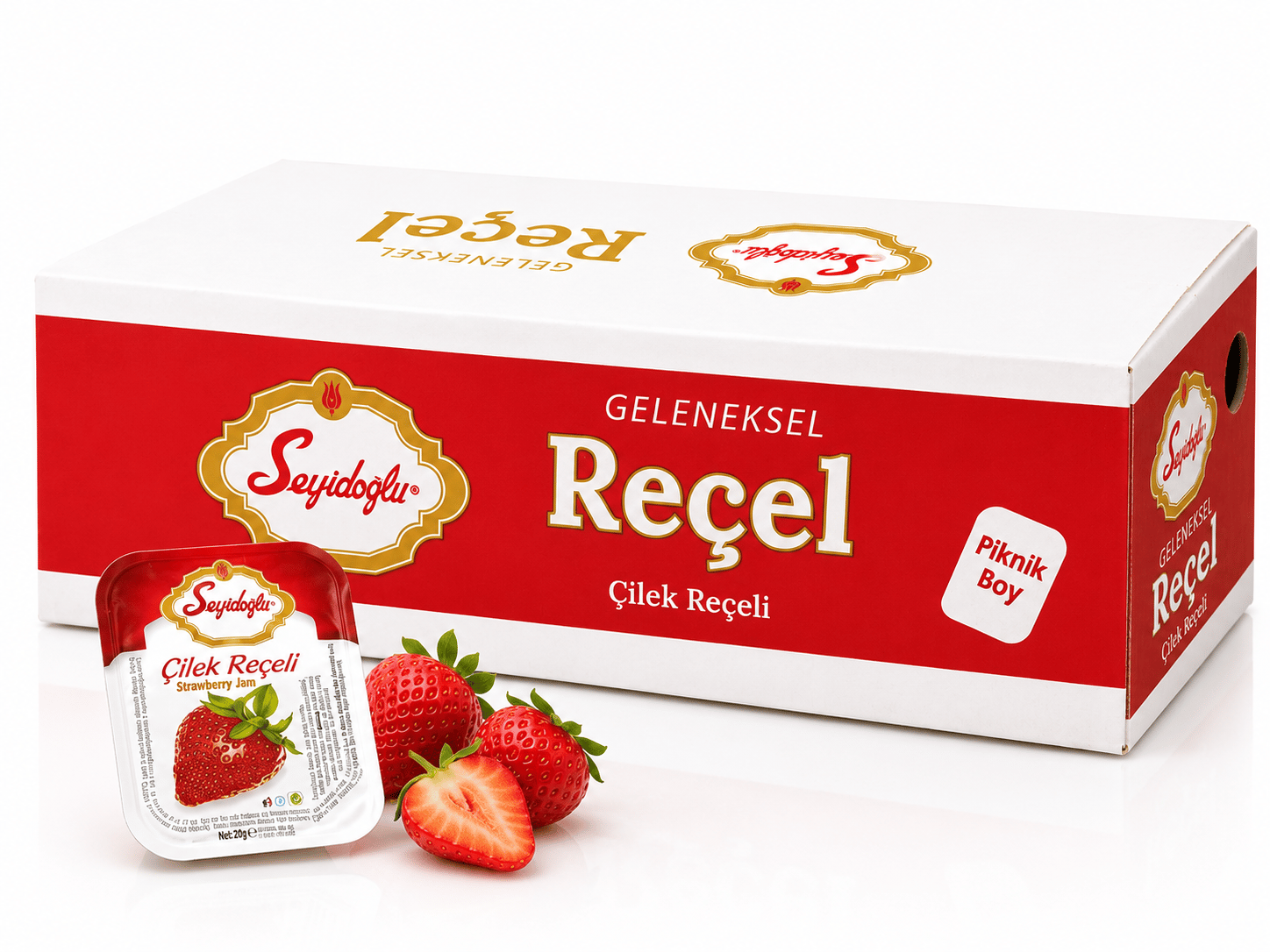 SEYİDOĞLU (ÇİLEK-VİŞNE) REÇEL PİKNİK BOY 15 GR*100 ADET