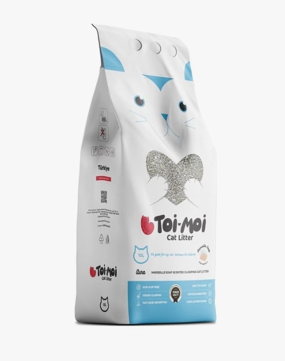 TOİ MOİ AURA GREY MARSİLYA SABUNU KEDİ KUMU 5 KG