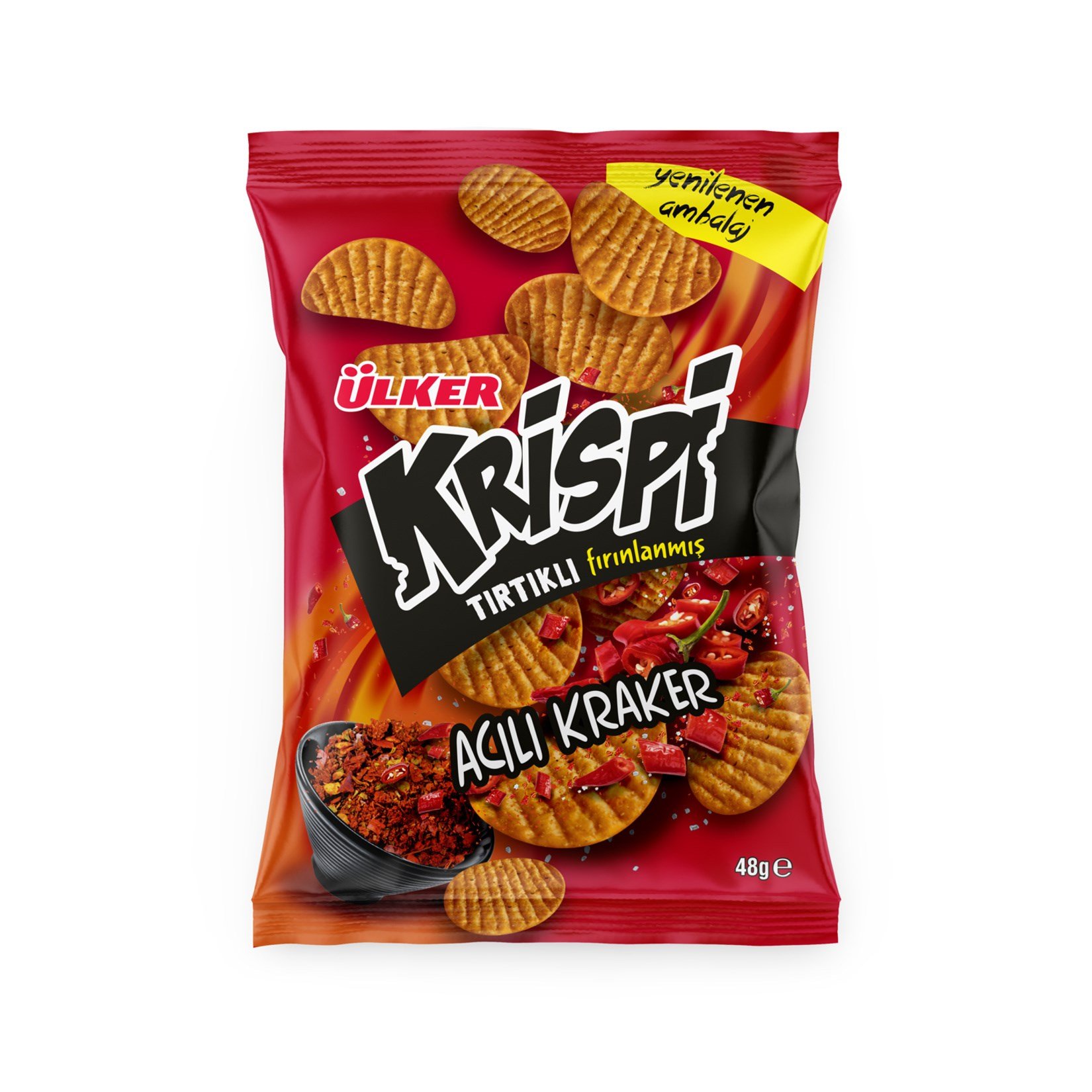 ÜLKER KRİSPİ TIRTIKLI ACILI KRAKER 48GR