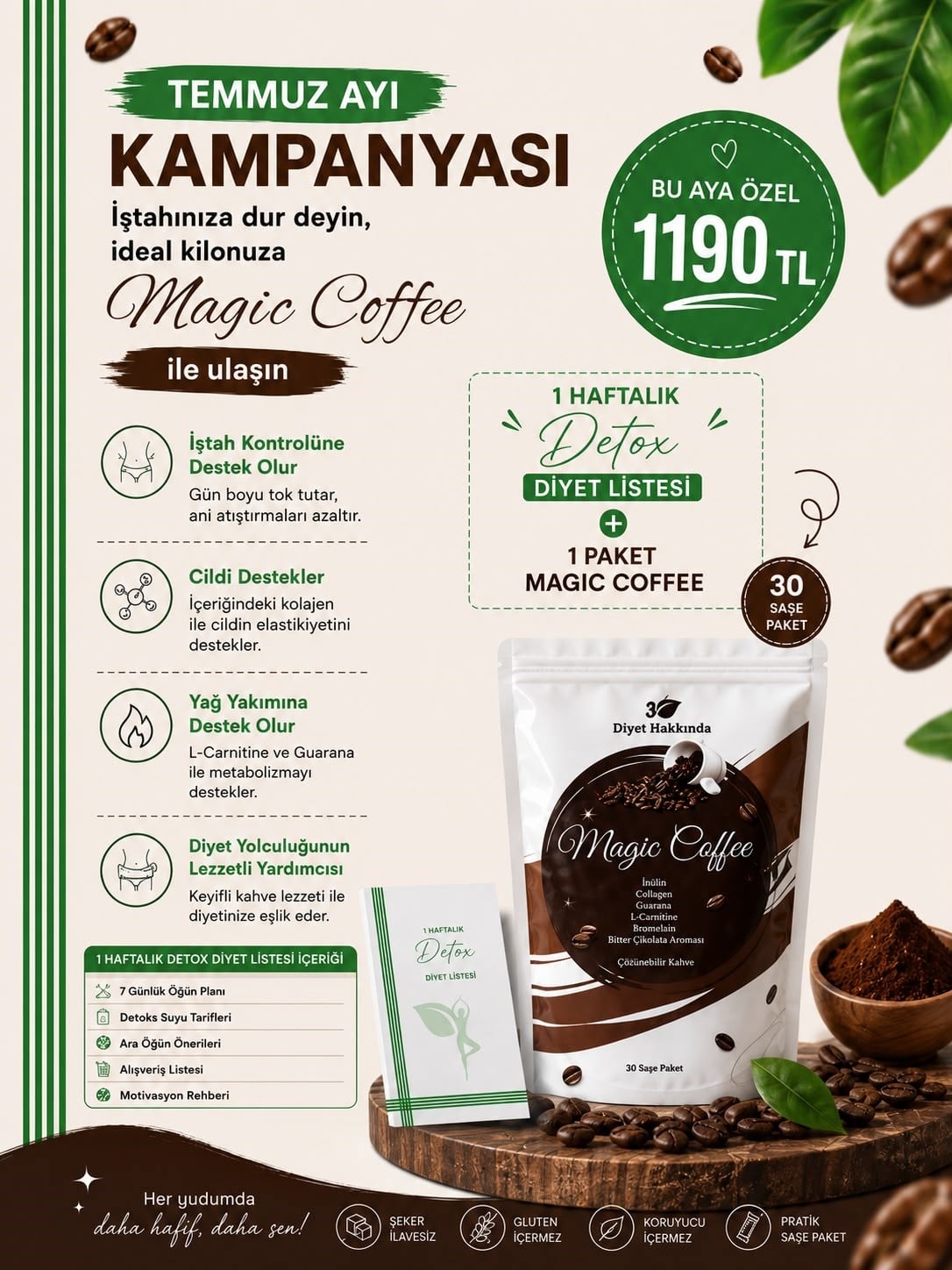 MAGİC COFFEE + DETOX LİSTESİ