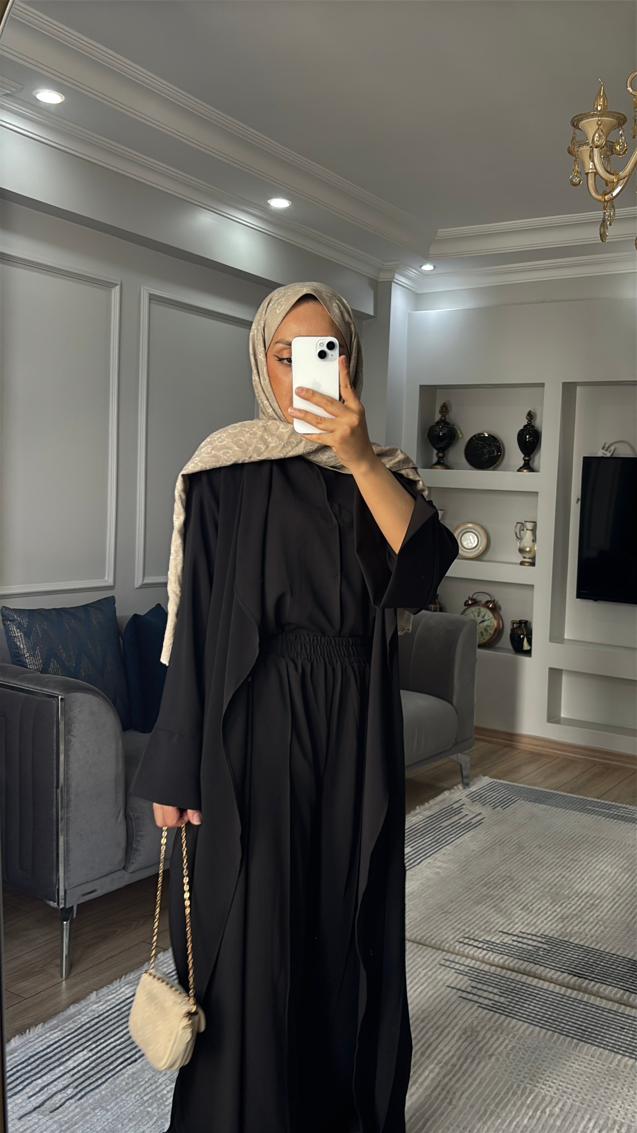 Abaya Takım Siyah 