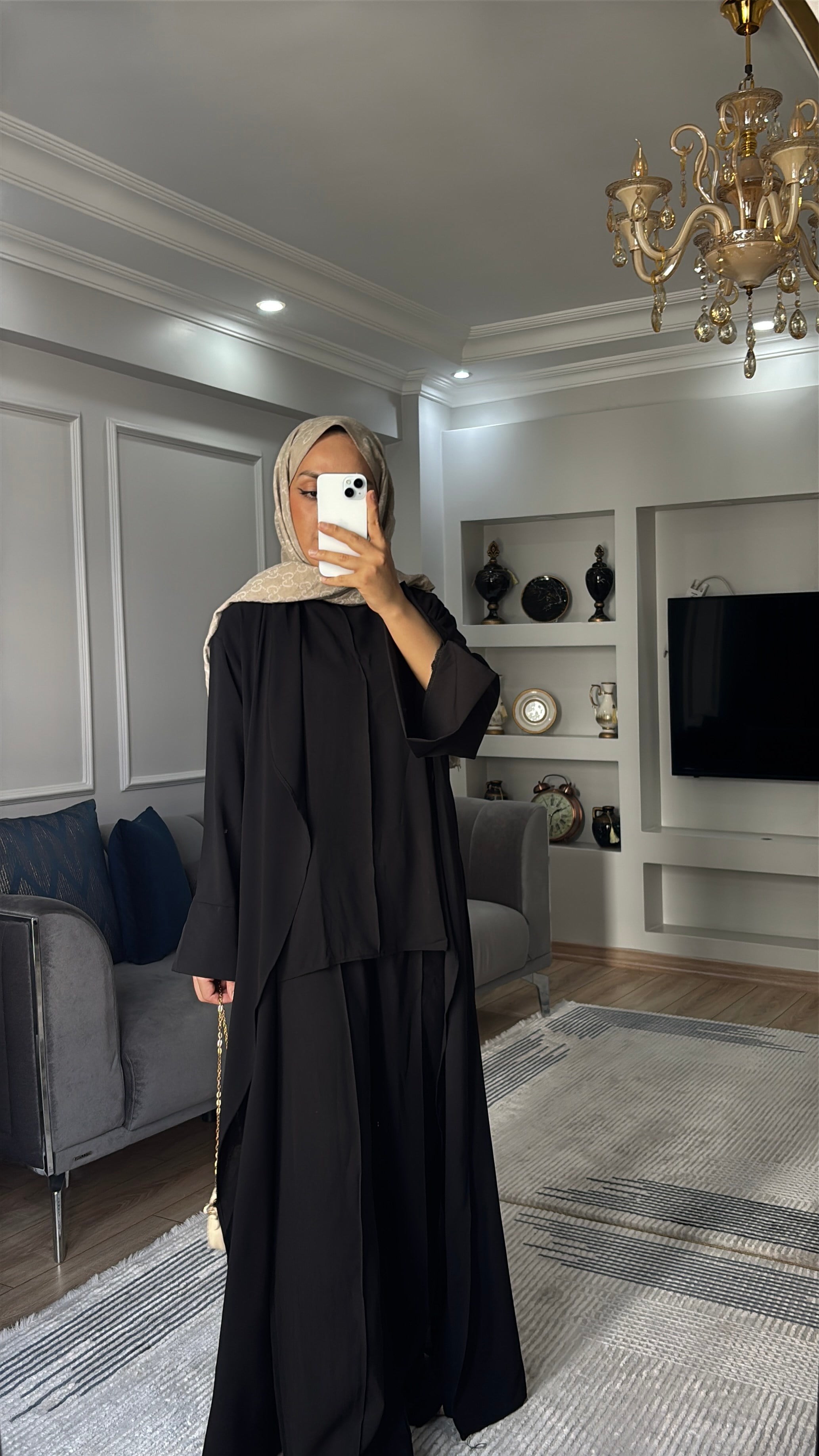 Abaya Takım Siyah 