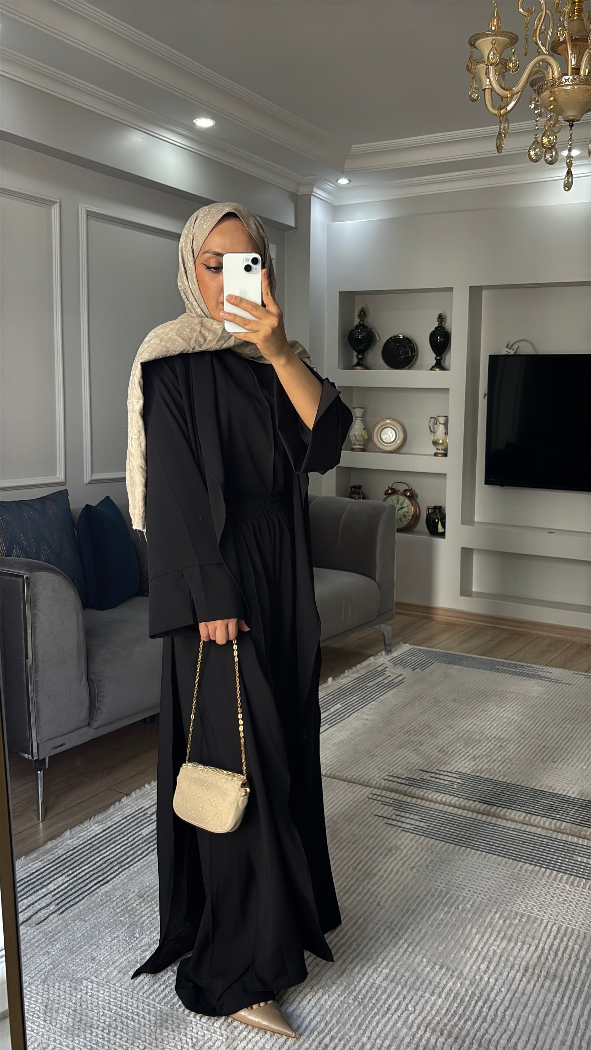 Abaya Takım Siyah 