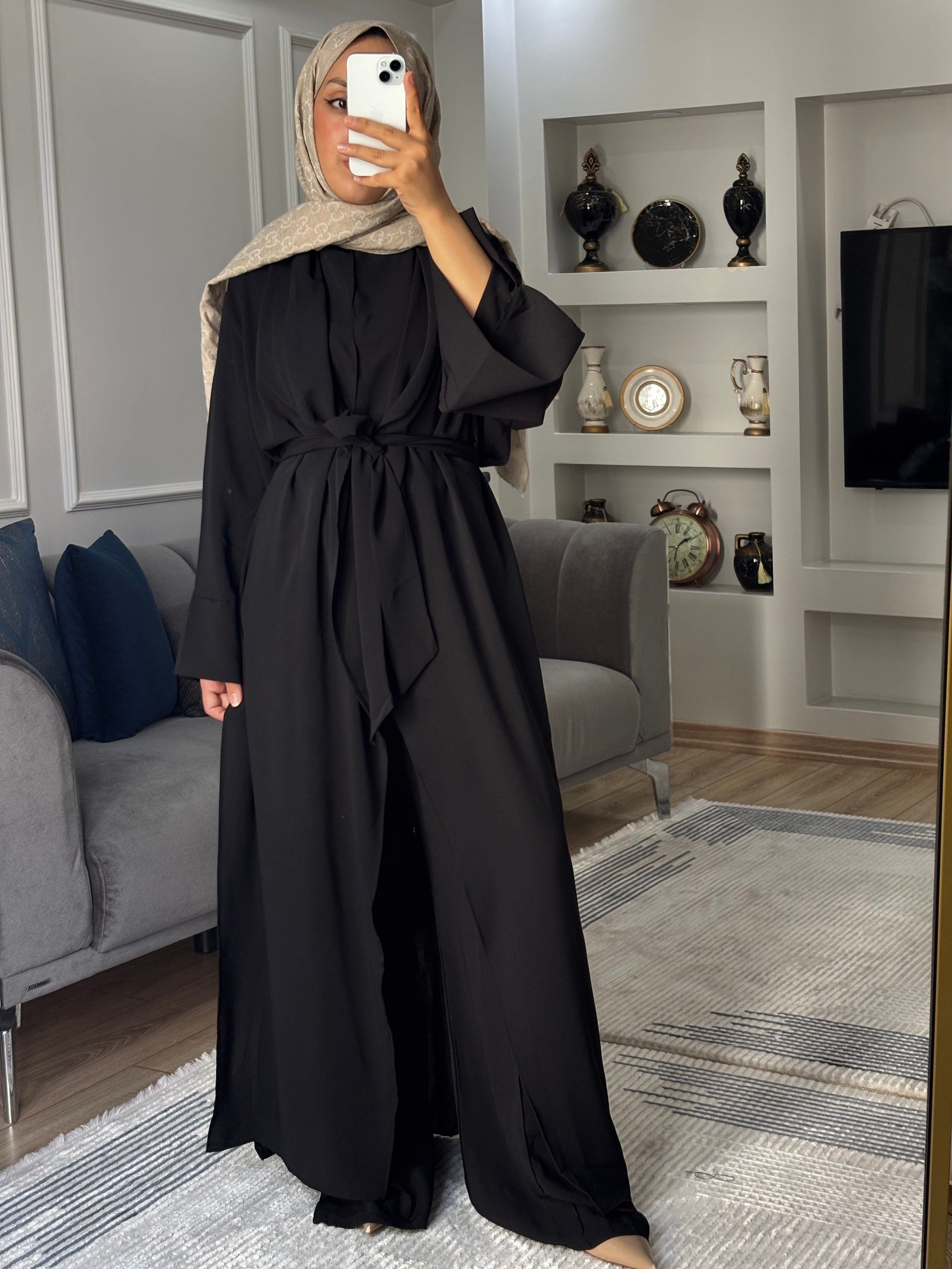 Abaya Takım Siyah 